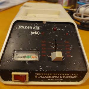 OK Solder Aid SA-3-230 溫度控制焊台 和 吸錫工具
