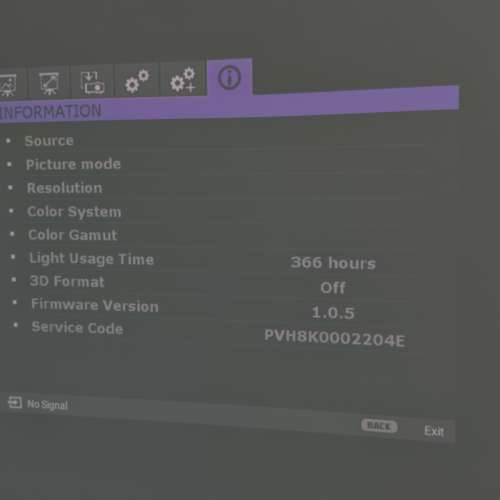 BenQ W2700 HT3550 4K HDR Projector