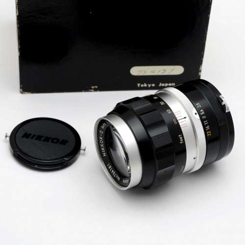 Nikon 13.5cm f3.5 連對號碼原盒收藏品