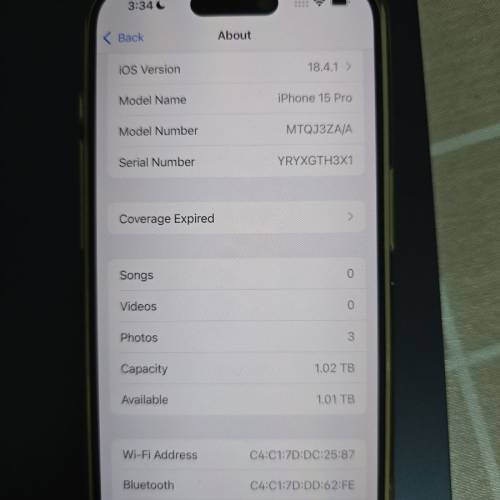 95% iPhone 15 Pro 1TB 白色