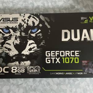 ASUS GeForce GTX 1070 Dual 8G OC Edition Graphic Card 顯示卡