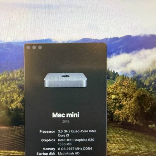 Apple Mac Mini 2018 i3 8gb ram 512gb ssd