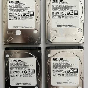 Toshiba 2.5 hard disk 1tb x 4