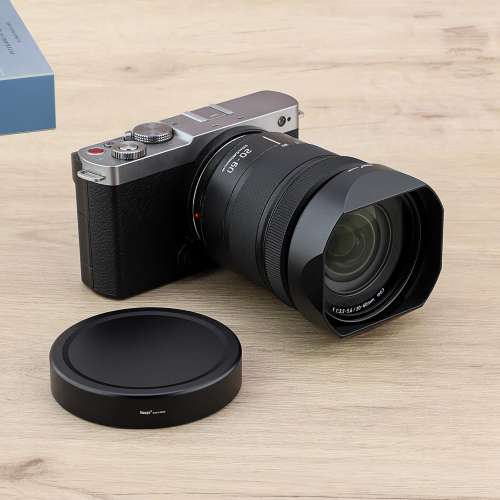 Haoge Square Metal Lens Hood Lens For Panasonic LUMIX S 20-60mm F3.5 - 5.6