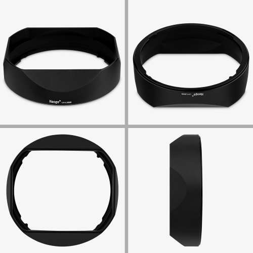 Haoge Square Metal Lens Hood Lens For Panasonic LUMIX S 20-60mm F3.5 - 5.6