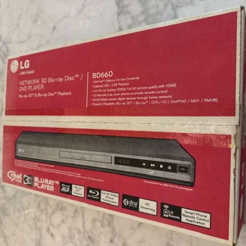 全新 LG 網路 3D 藍光光碟／Blu-ray / DVD 播放器 BD660