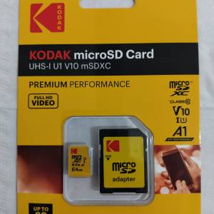 全新Kodak Micro SDXC記憶卡(連Adaptor)