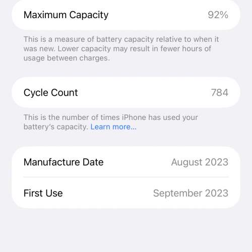 iPhone 15 pro max / 1 TB / 無花 / 電池92%