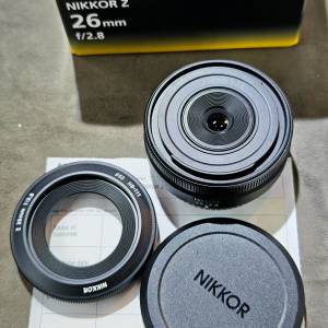 Nikon 26/2.8 尼康 nikkor Z 98%new 行貨有盒證冇單 功能正常