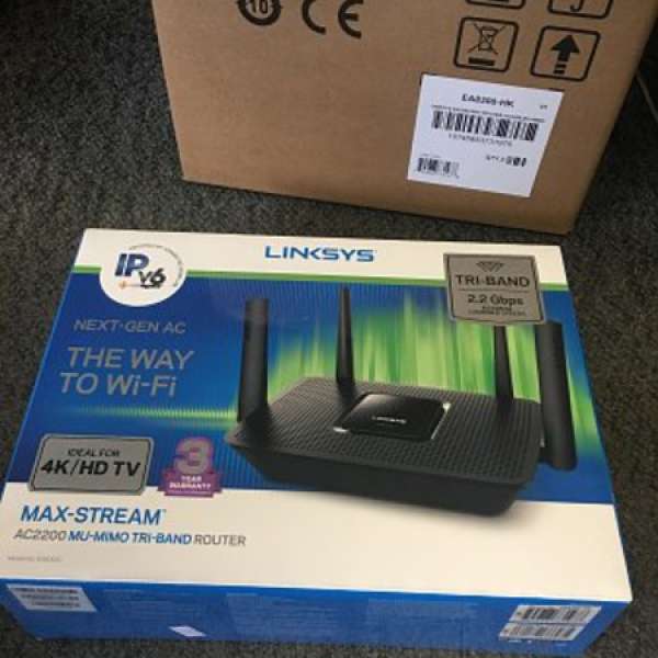 Linksys EA8300 三頻 MU-MIMO 路由器 全新香港行貨
