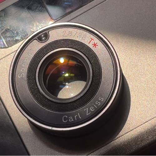 contax t2 使用痕跡 閃光燈時好時壞