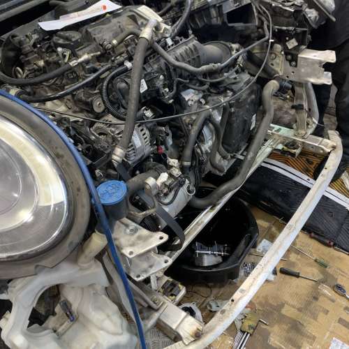 Mini Cooper 迷你  修理發動機 漏水,冷卻液漏油