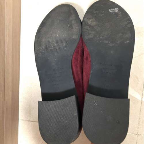 [平放] 日本熱門女鞋品牌 Oriental Traffic 酒紅撞色流蘇 Loafers | 8-9成新 (鞋面...