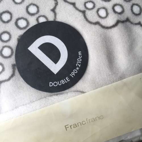 🛏️ FRANCFRANC LASCCA Comforter Case D Be BEIGE Double 190x210cm NEW 全新床上...