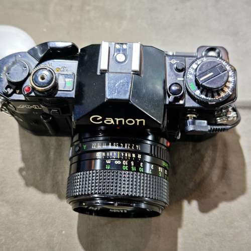 canon A1 佳能 A-1 + 50/1.4 FD 50mm 50 鏡片輕微微塵 冇發黴 功能正常 送電試機 9...