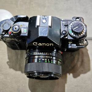 canon A1 佳能 A-1 + 50/1.4 FD 50mm 50 鏡片輕微微塵 冇發黴 功能正常 送電試機 9...