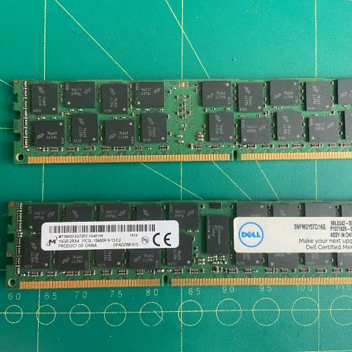 Dell 16G 2RX4 PC3L-10600R RECC DDR3 1333