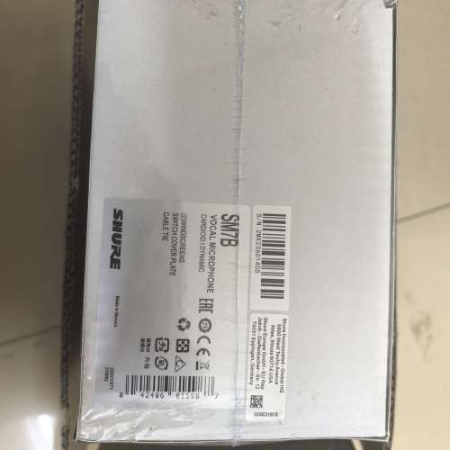 全新未拆膜 Shure SM7B 動圈麥克風 咪頭