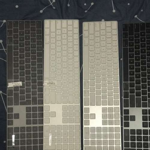 100％ new Apple magic keyboard 2 長 黑 白 with num pad Space Grey Wireless ima...