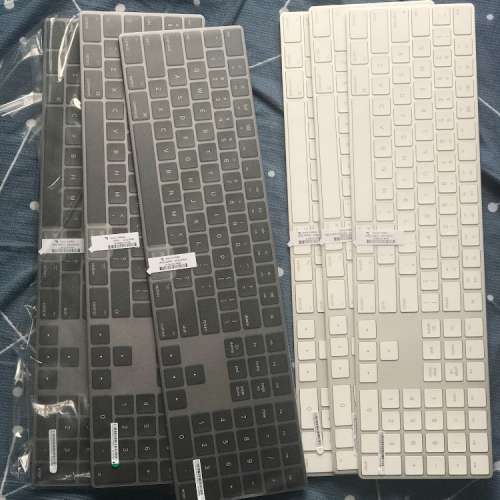 100％ new Apple magic keyboard 2 長 黑 白 with num pad Space Grey Wireless ima...