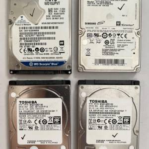 2.5 Harddisk 1TB X 4