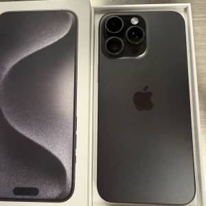 iPhone 15 pro max512gb 港行雙卡黑色鈦金屬，apple 換原廠電，滿血復活，電池健康...