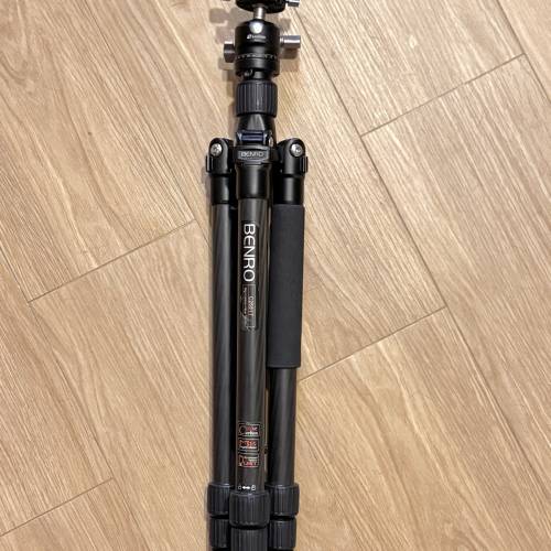 Benro C2681T碳纖腳架  + Leofoto LH-30 雲台 可反摺
