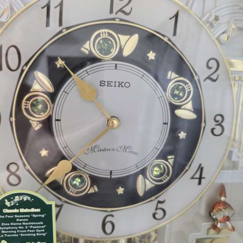 * 幸運 * 日本 * Seiko * 精工 * 公仔 * 音樂 * 報時 鐘 *