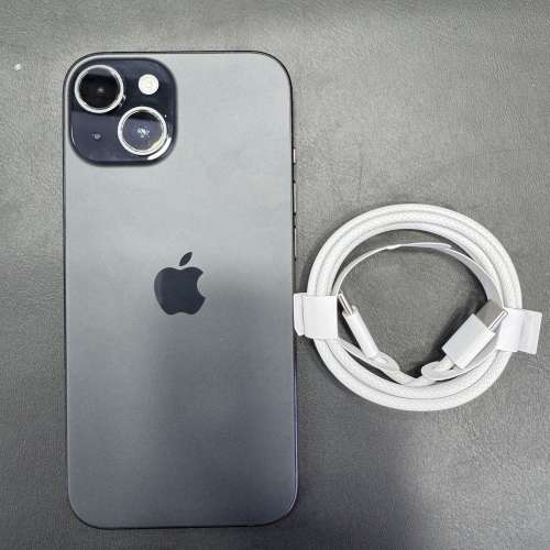 99%New iPhone 15 128GB 黑色 電池100% 有配件 自用首選超值