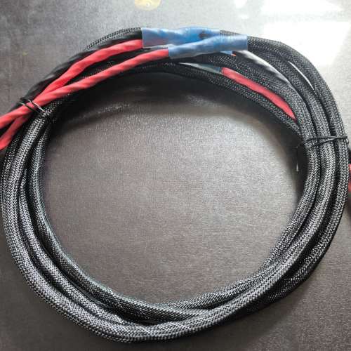 全新自家制DIY西電喇叭線 香蕉插/Y插 2.3m