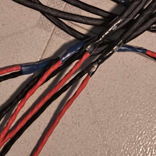 全新自家制DIY西電喇叭線 香蕉插/Y插 2.3m
