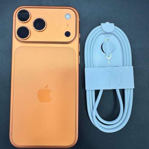 99%New iPhone 16 Pro Max 256GB 橙色 香港行貨 蘋果保養到2026年10月7日 電池效能...