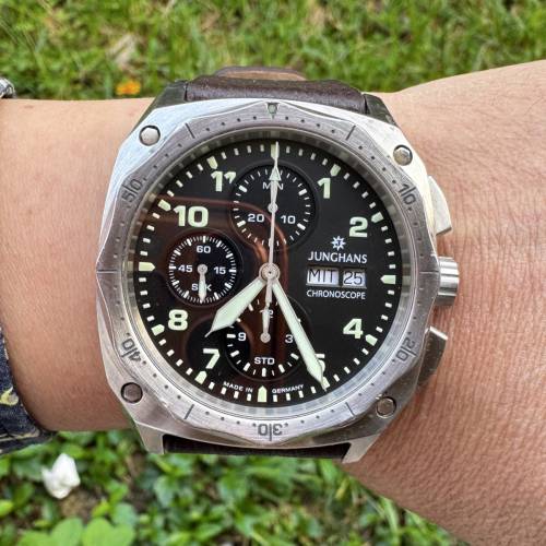 🚀🚀罕有榮漢斯(Junghans Pilot)復刻扳飛行員計時腕表