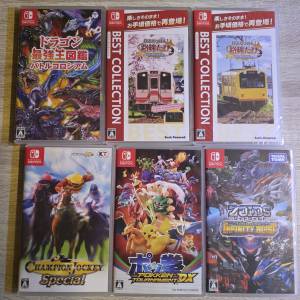 Switch 日版 Games 賽馬／最強王圖鑑／鐵道日本／Zoids機械獸 / Pokken拳