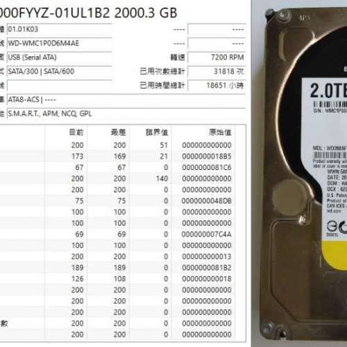 一對2隻WD Black Enterprise 2.0TB 企業級硬碟