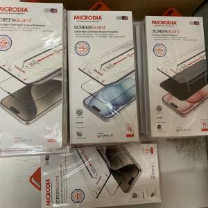 MICRODIA SCREENGuard iPhone 15系列 防窺玻璃保護貼 (兩片裝) 連安裝器$10一個 /$...