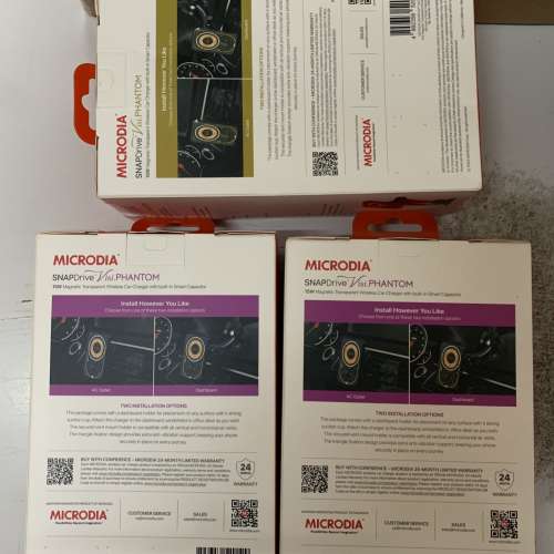 MICRODIA SNAPDrive&trade; Visi.Phantom Wireless Car Charger $200 一隻 / $500 x 3