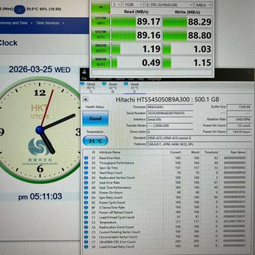 2.5 吋 500gb Hard disk X 4