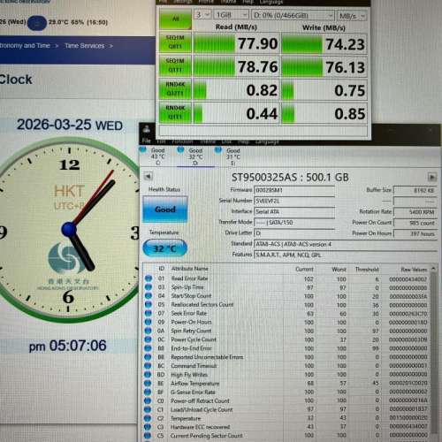 2.5 吋 500gb Hard disk X 4