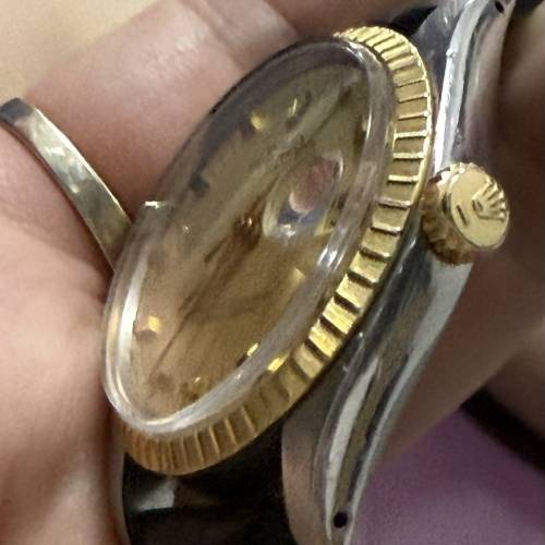 好X新淨😆 Rolex 1505 金鋼 骰仔字 k金圈 34mm錶面 膠鏡 送靚皮帶代用扣 平到笑🤣$...