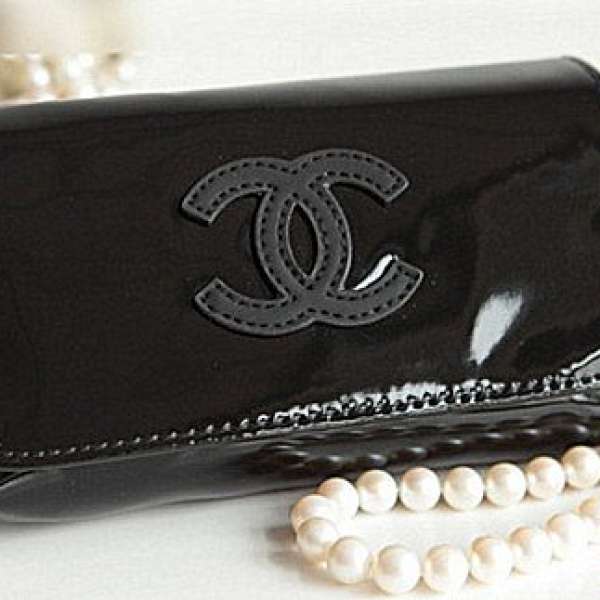 (全新) Chanel 專櫃限量會員禮漆皮 化妝包/ 腰包