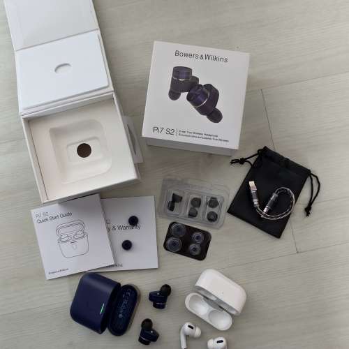 Bowers & Wilkins (B&W) Pi7 S2  True Wireless Earbuds, Apple AirPods Pro 1st Gen