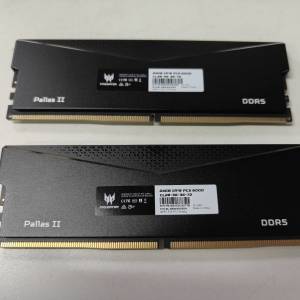 Acer Predator  PALLAS II Black 黑色 DDR5 6000MHz 24GBX2 (48GB)