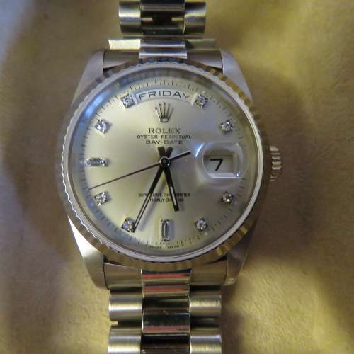 Rolex 18239  Day-date 全白金