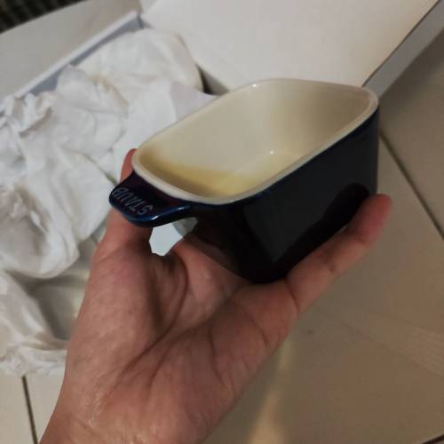 全新 Staub陶瓷小方碗4件 法國品牌