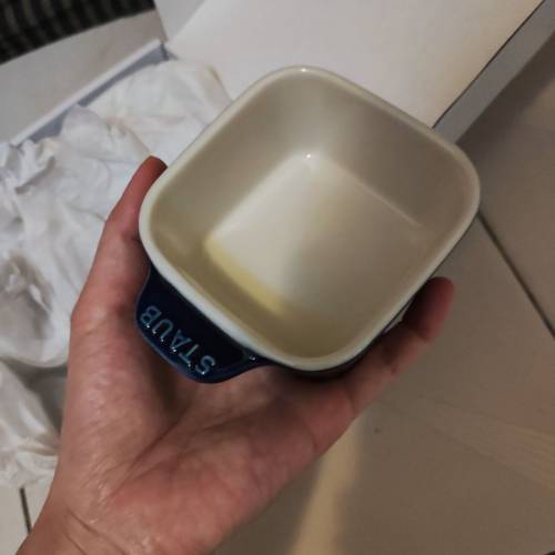 全新 Staub陶瓷小方碗4件 法國品牌