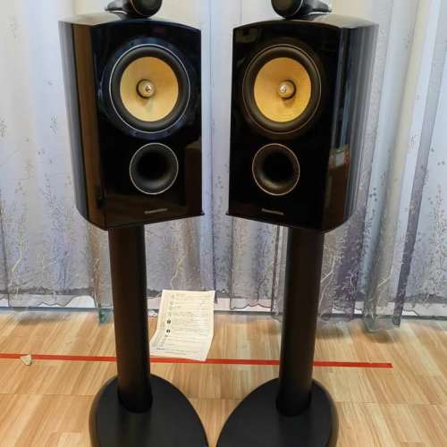原裝英國B&W寶華805 D2鑽石高音書架音箱，99新平出，盒子配件都齊