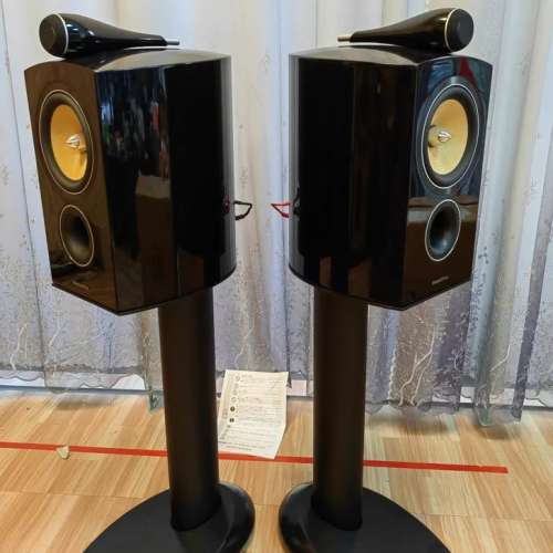 原裝英國B&W寶華805 D2鑽石高音書架音箱，99新平出，盒子配件都齊