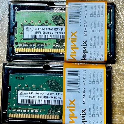 2 x Hynix ddr 4 8gb 2666