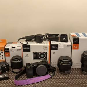 Sony A6000 相機及鏡頭SEL1018, SEL18200LE, SEL50F18